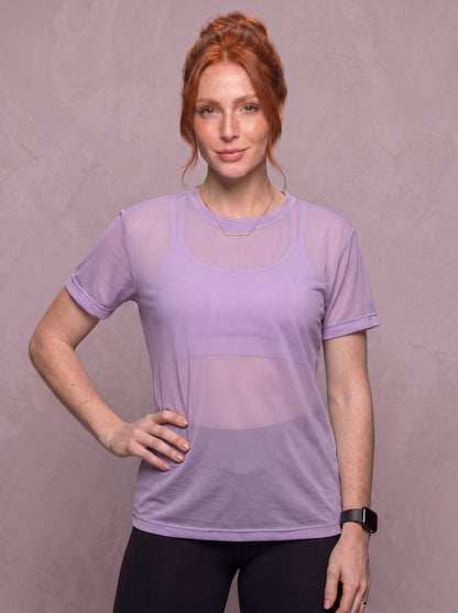 Tulle Mesh Top - Feather