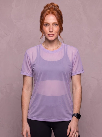 Tulle Mesh Top - Feather