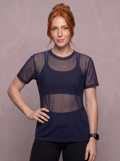 Tulle Mesh Top - Feather