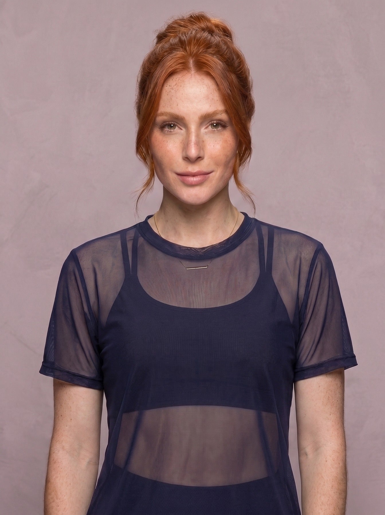 Tulle Mesh Top - Feather