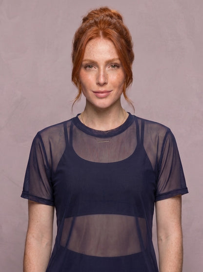 Tulle Mesh Top - Feather