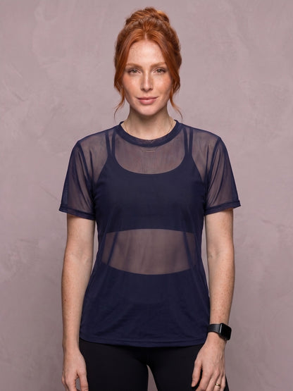 Tulle Mesh Top - Feather