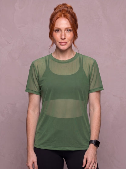 Tulle Mesh Top - Feather