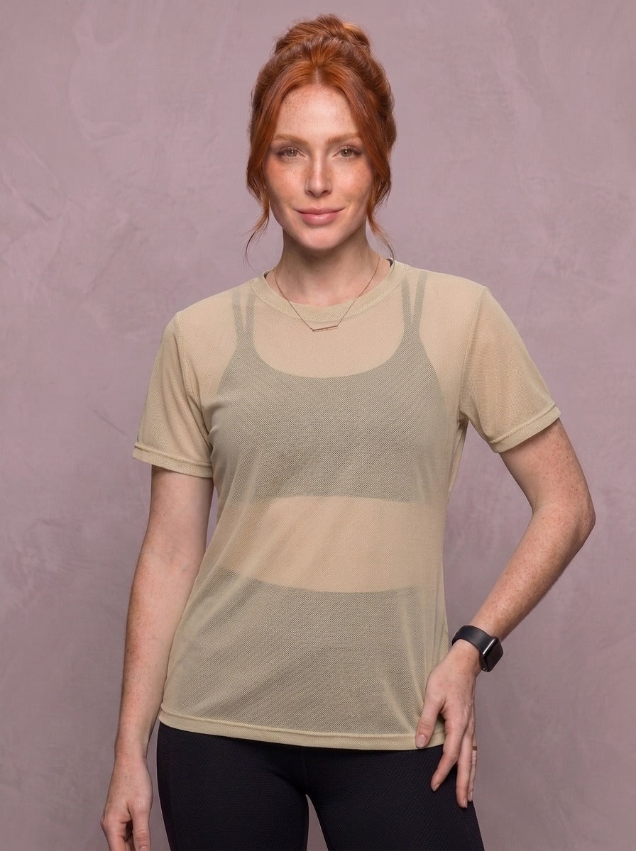 Tulle Mesh Top - Feather
