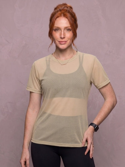 Tulle Mesh Top - Feather