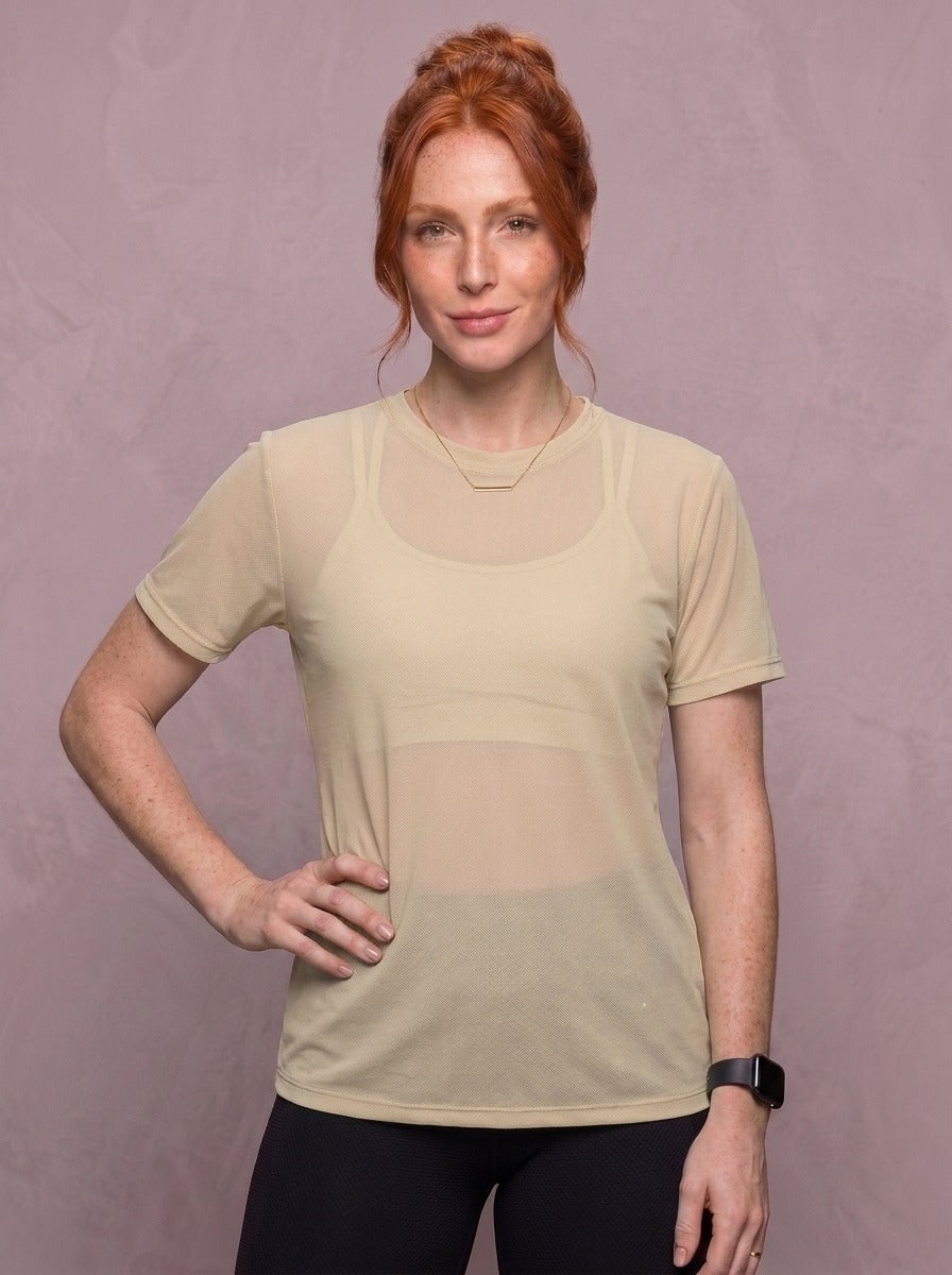 Tulle Mesh Top - Feather