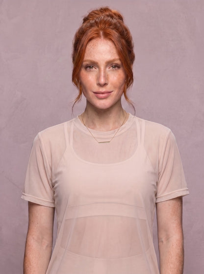 Tulle Mesh Top - Feather