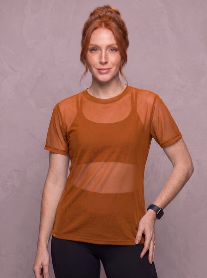 Tulle Mesh Top - Feather
