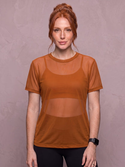 Tulle Mesh Top - Feather